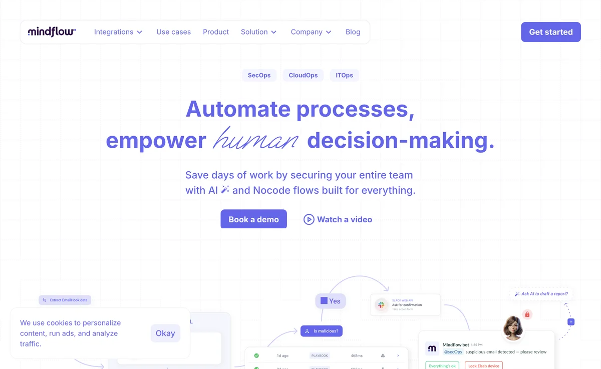 Mindflow: AI Automation for IT & Cybersecurity Teams