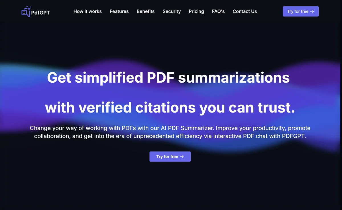 PDFGPT: Your Ultimate AI PDF Summarizer