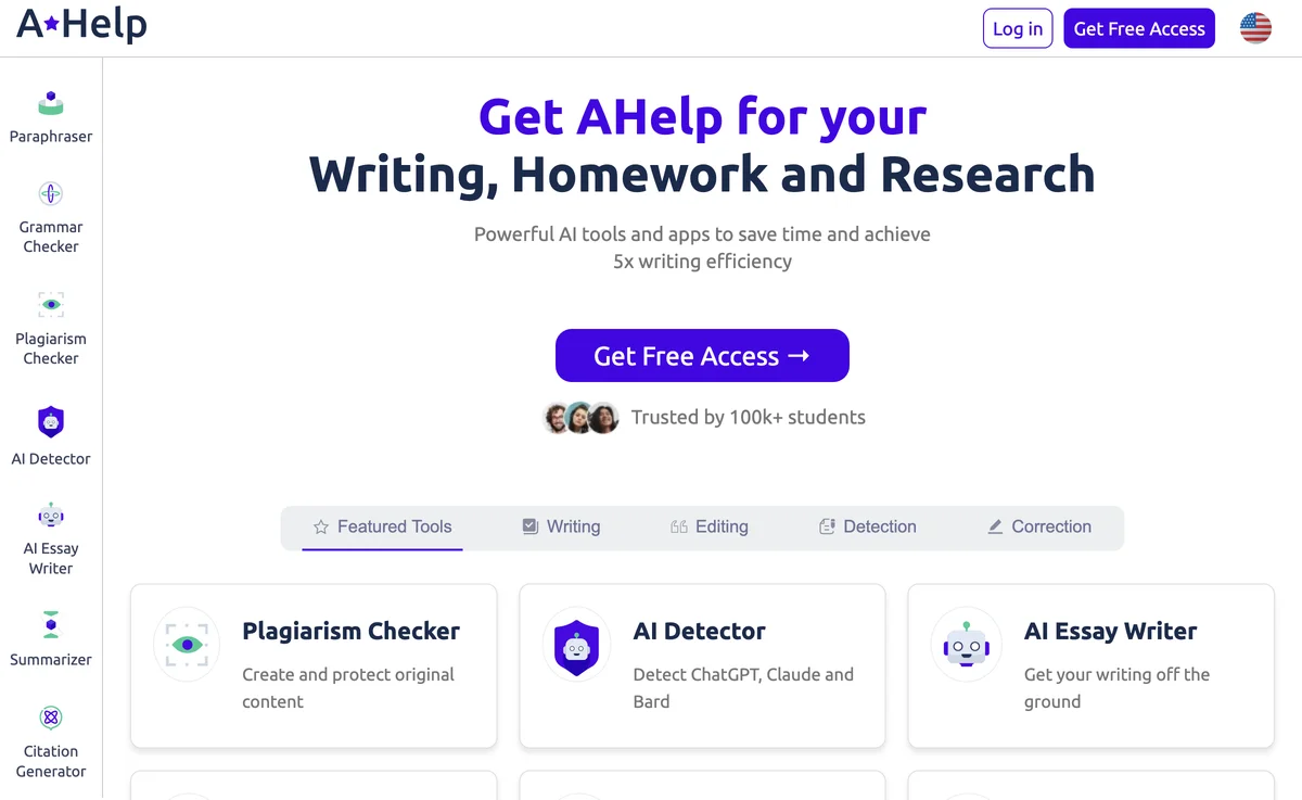 AHelp: Your Ultimate Hub of Educational and AI Writing Tools