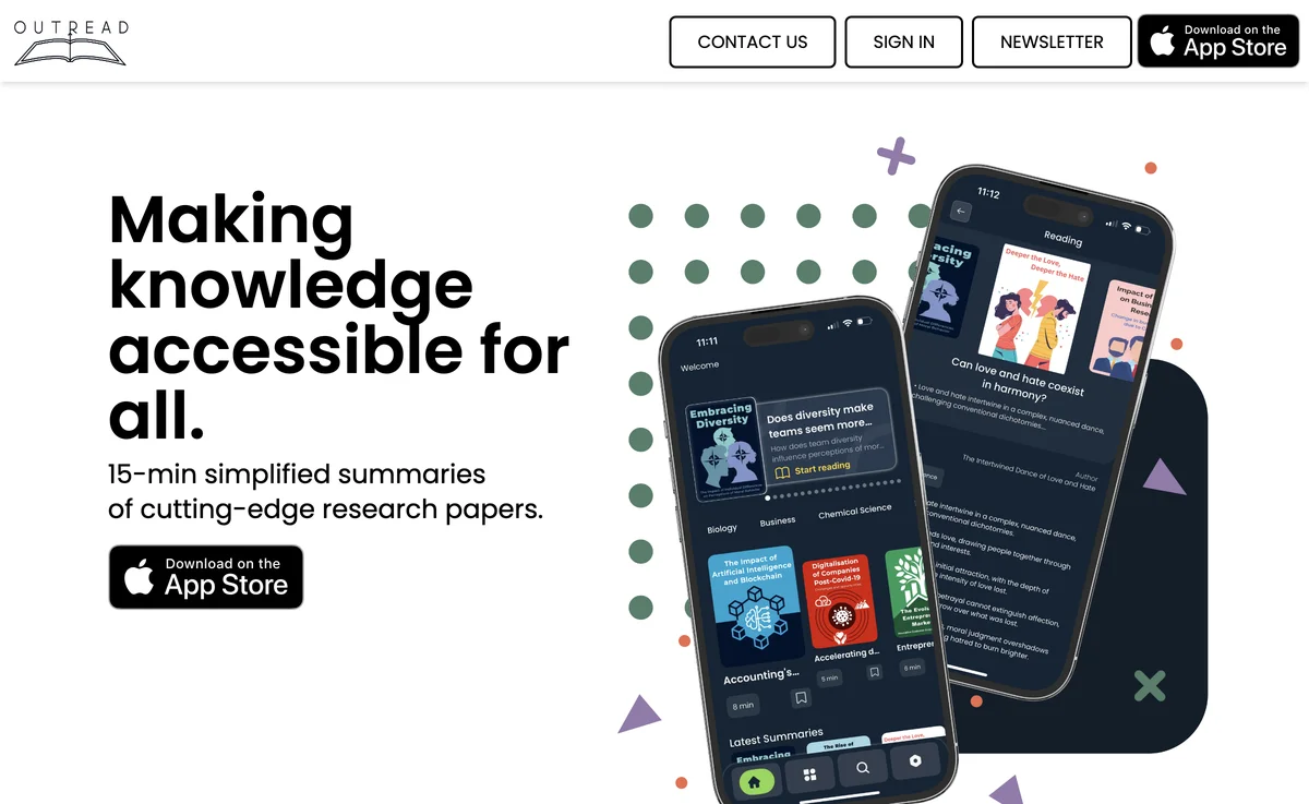 Outread: Your Shortcut to Cutting-Edge Research Summaries