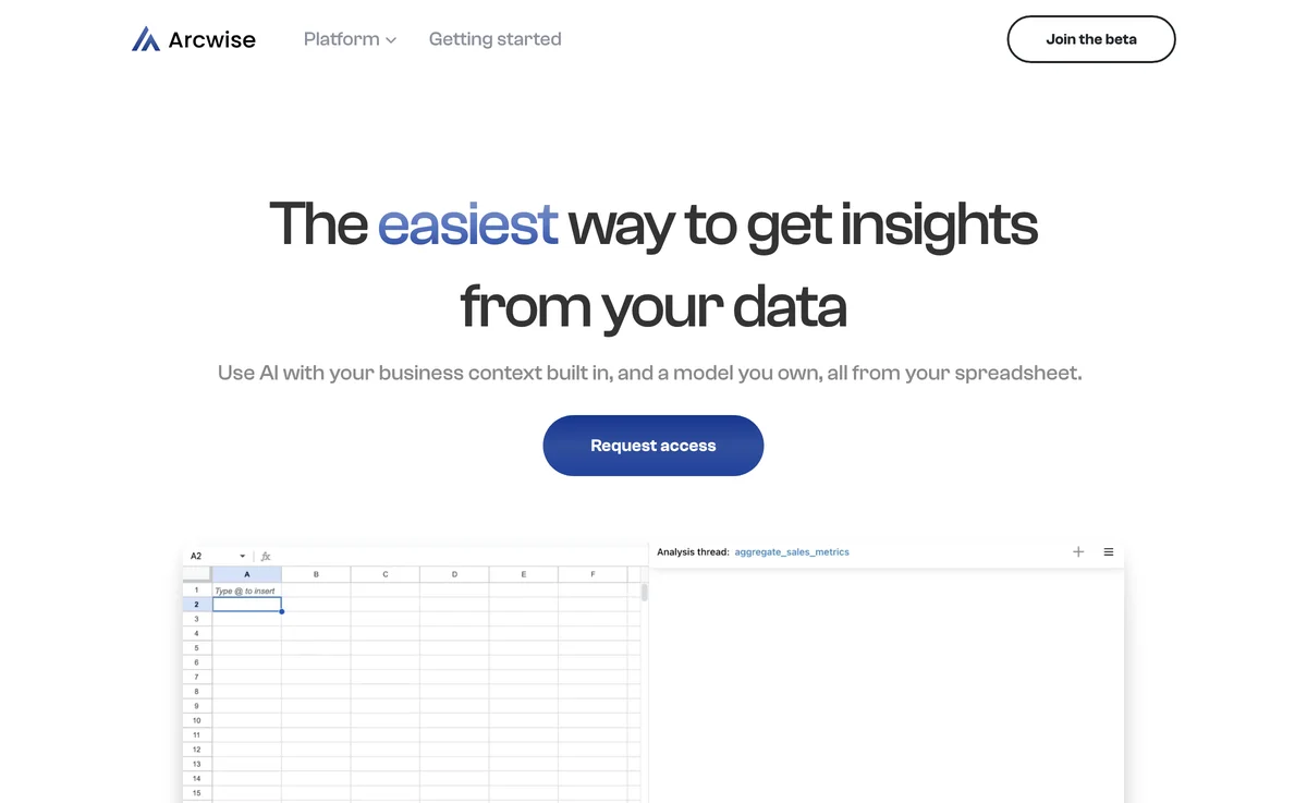 Unlock Insights with Arcwise: Your AI-Powered Spreadsheet Companion