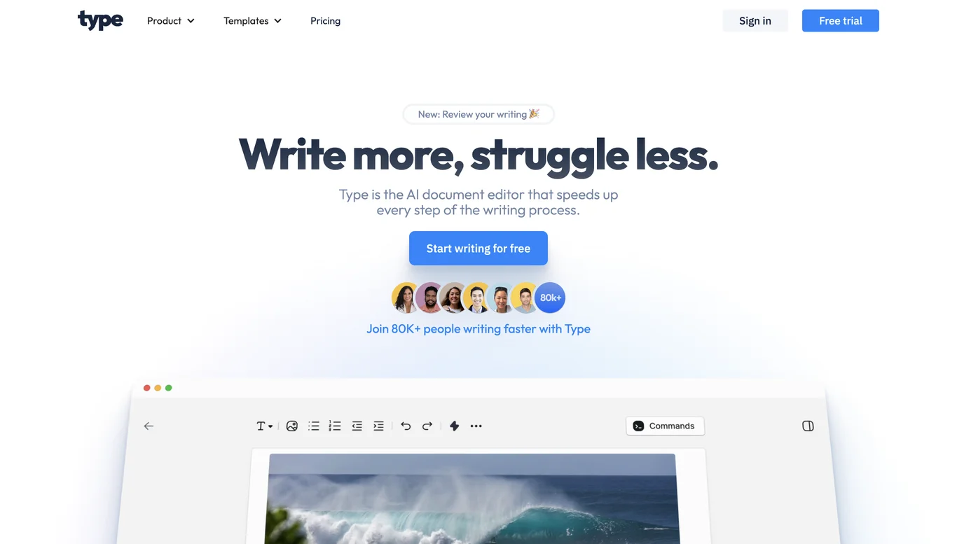 Type.ai: Revolutionize Your Writing with AI