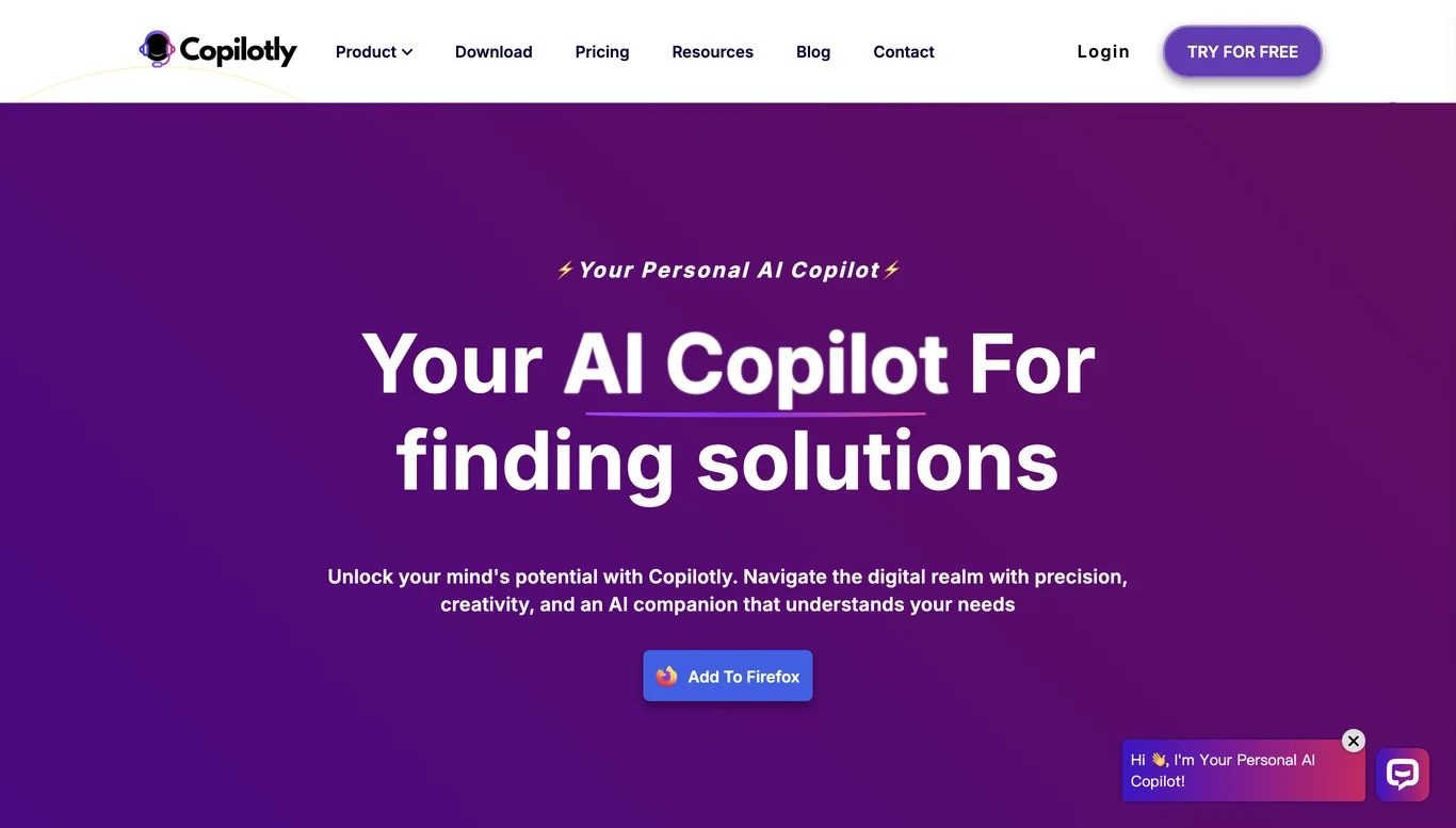 Unlock Your Potential with Copilotly - Your AI Writing Assistant