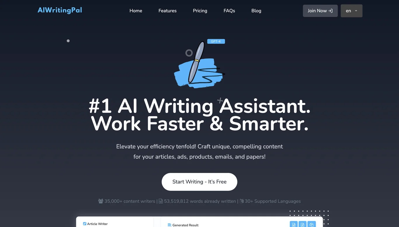 AIWritingPal: The Ultimate AI Writing Assistant for Content Creation