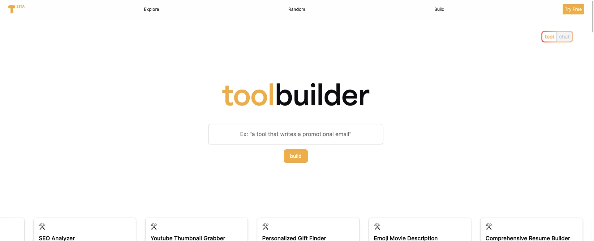 toolbuilder - Tạo Công cụ Do AI Tạo Ra Của Bạn