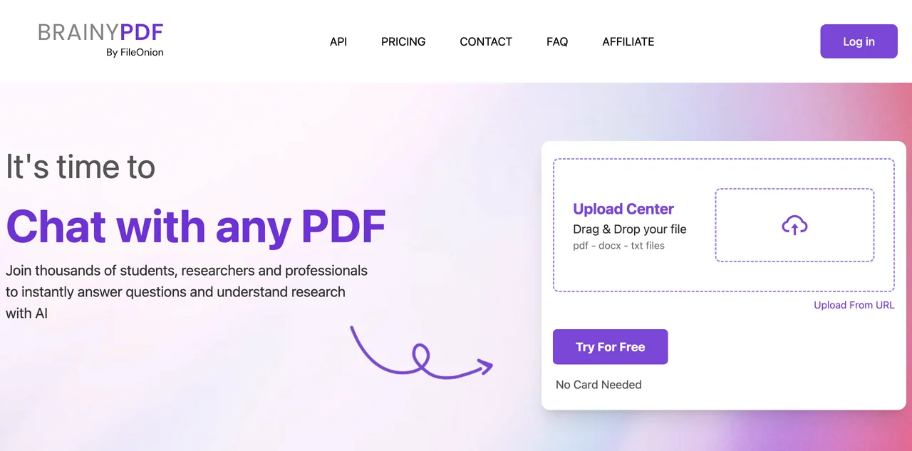 BrainyPDF: ChatGPT for Your PDFs - Instant Insights