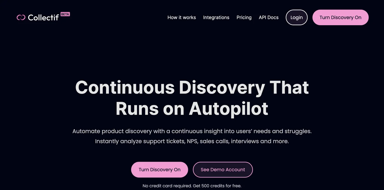 Collectif: AI Continuous Discovery Software for Product Teams