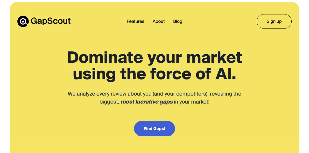 GapScout: Unleash Market Insights with AI-Driven Analysis
