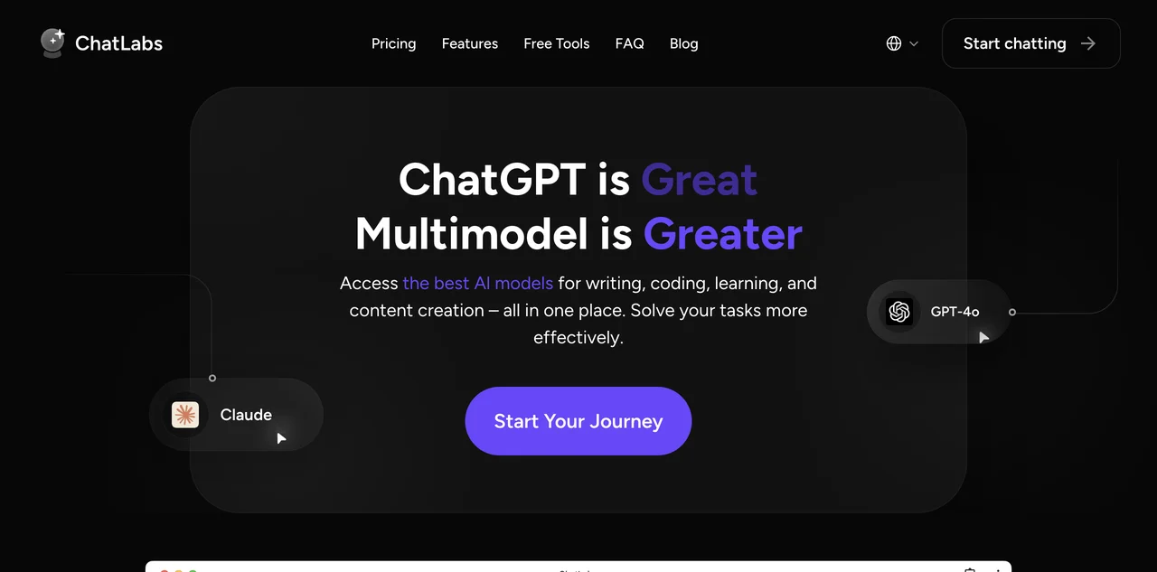 ChatLabs: Access the Best AI Models for Your Needs