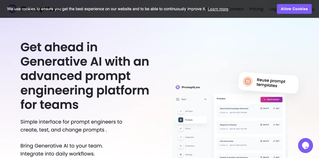 Unlock Generative AI Potential with PromptLeo - Start for Free!