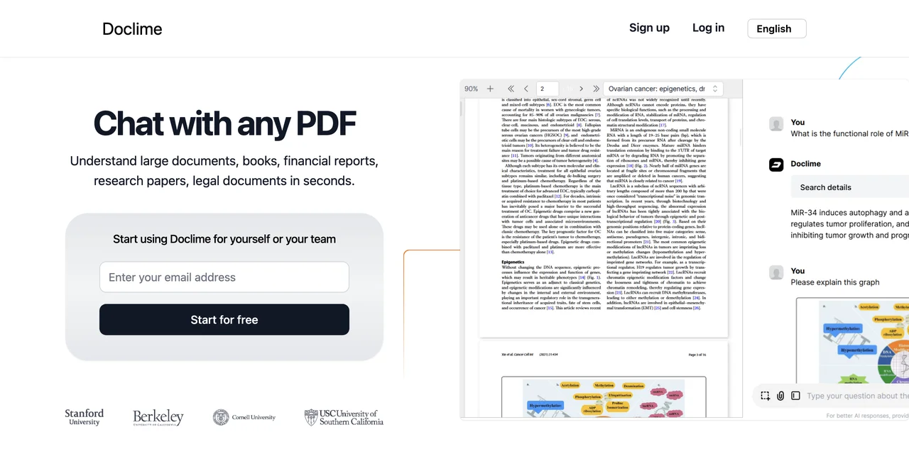 Doclime: Your AI Assistant for PDF Interaction