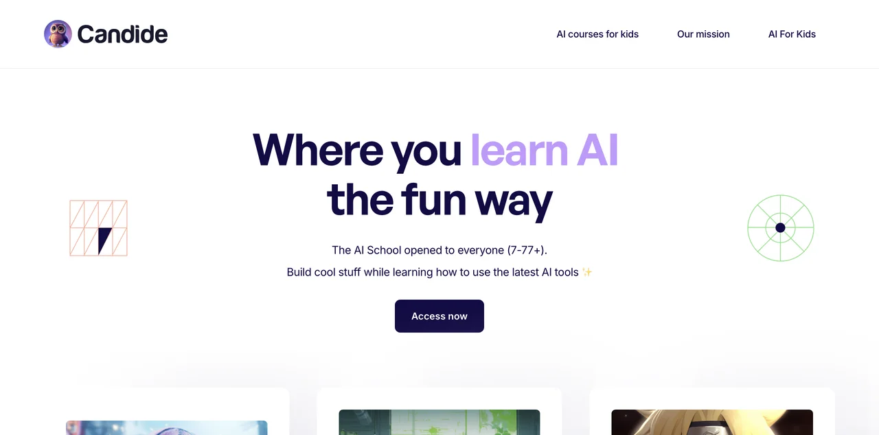 CandideAI: Fun AI Courses for Kids - Learn Today!