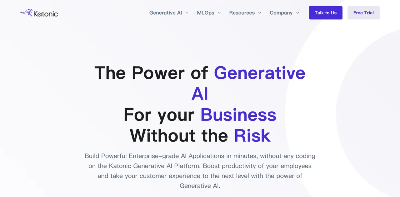 Unlocking Generative AI with Katonic AI: No-Code Solutions