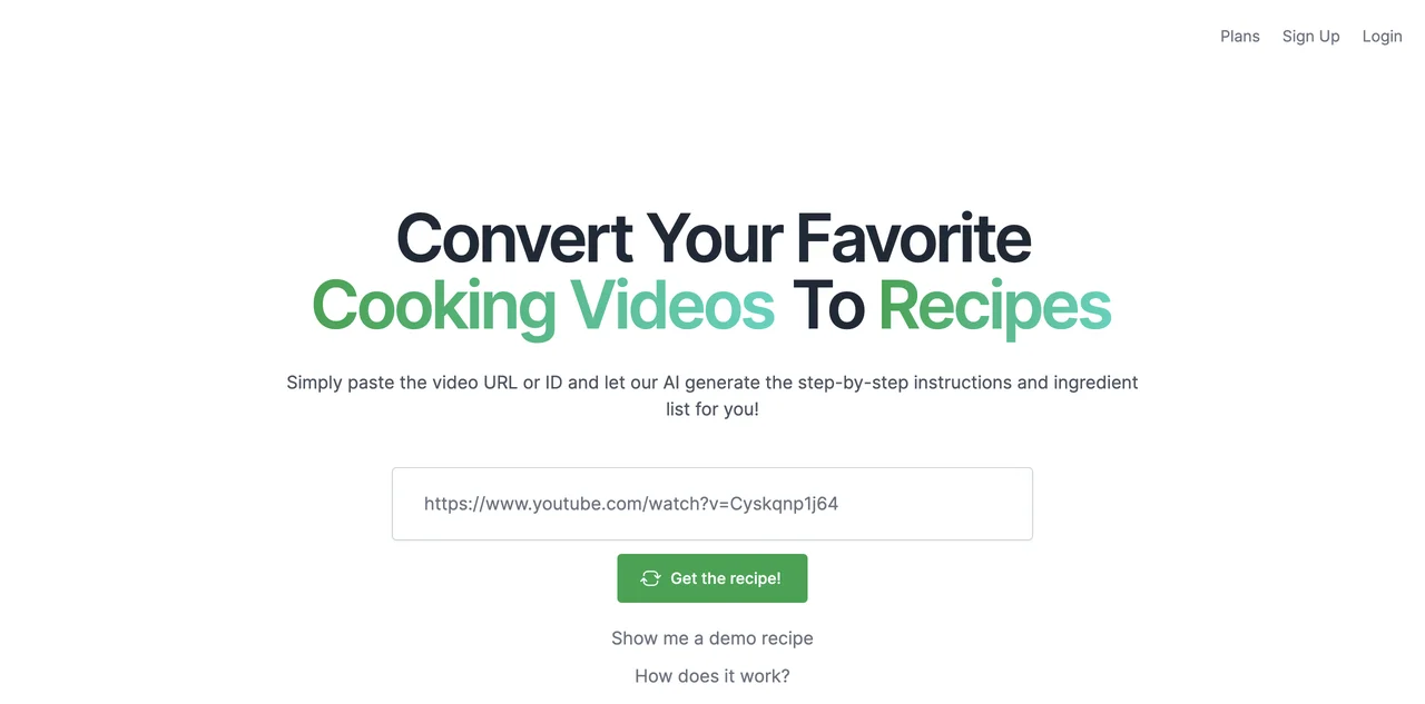 Video2Recipe: Convert Cooking Videos to Recipes Easily