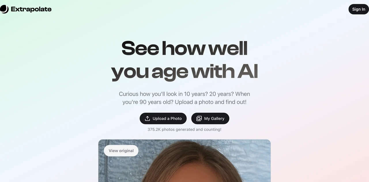 Extrapolate: See Your Future Self with AI Technology