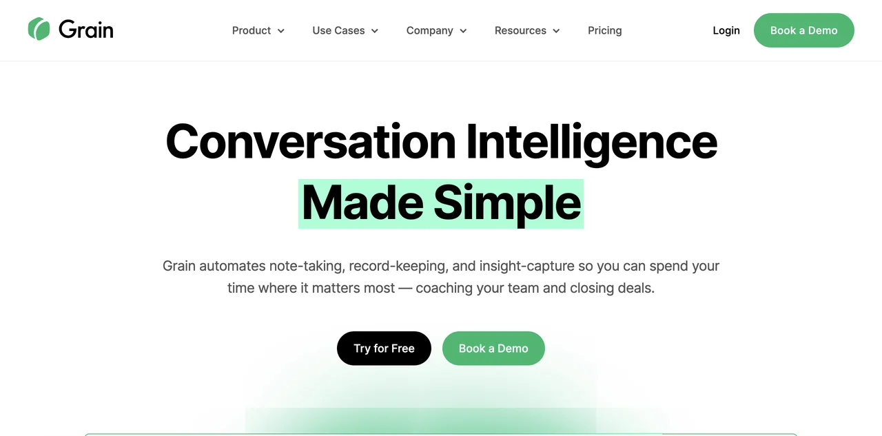 Grain: Revolutionizing Conversation Intelligence for Teams