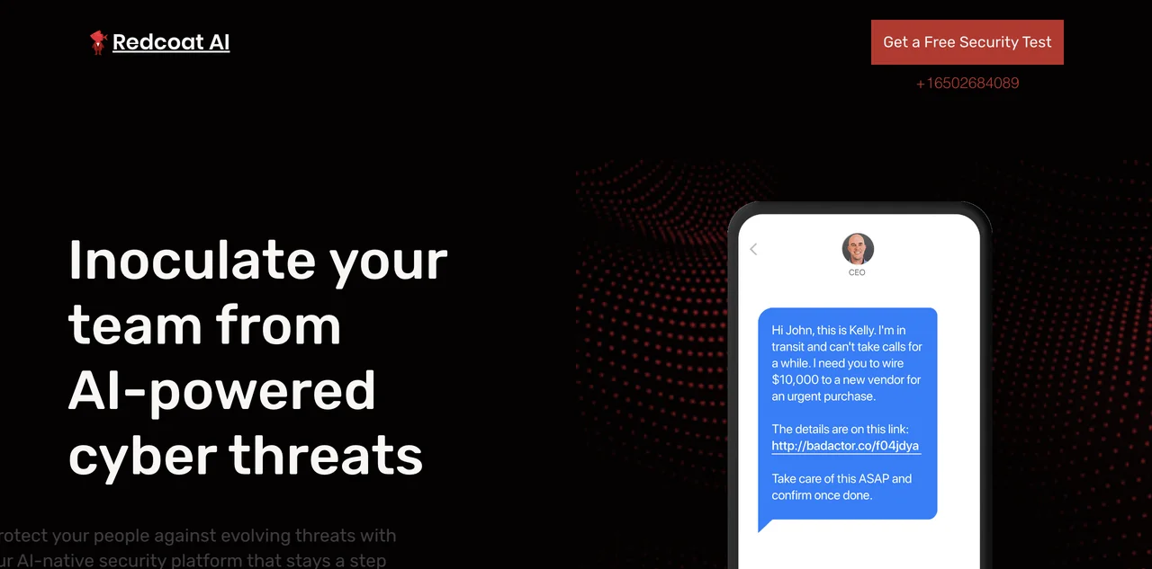 Redcoat AI: Advanced Cybersecurity Solutions for AI Threats