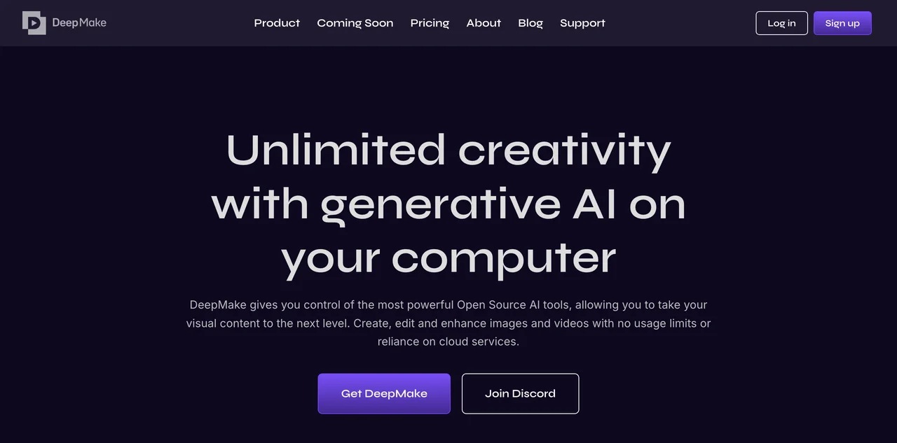 DeepMake: Unleash Your Creativity with Local AI Tools