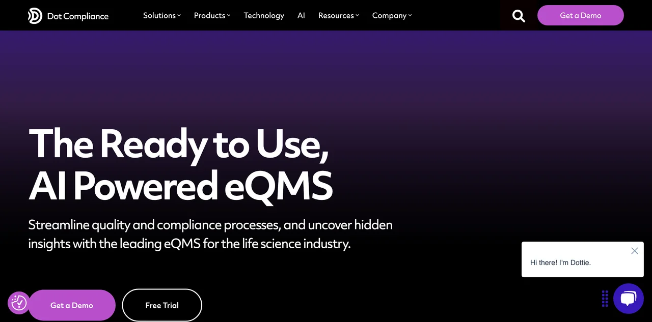 Dot Compliance: AI-Powered eQMS for Life Sciences