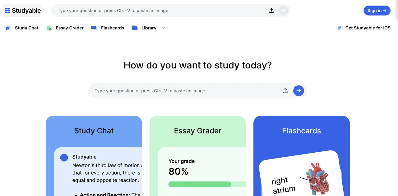 Studyable: Your Ultimate AI Homework Helper