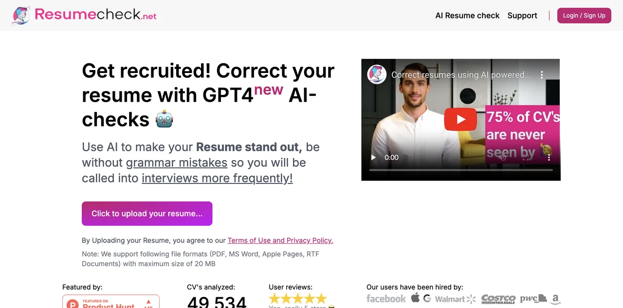 Transform Your Resume with resumecheck.net - AI Solutions