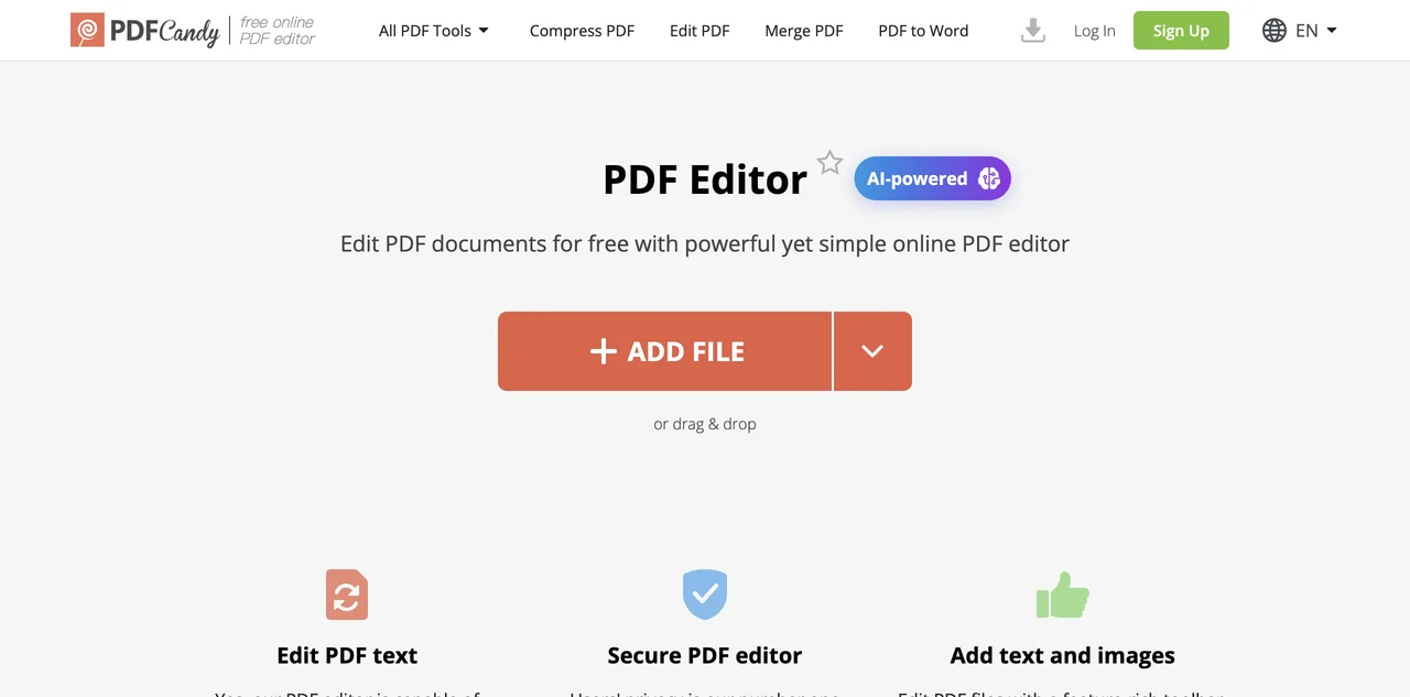 PDF Candy: The Ultimate Free PDF Editor Online