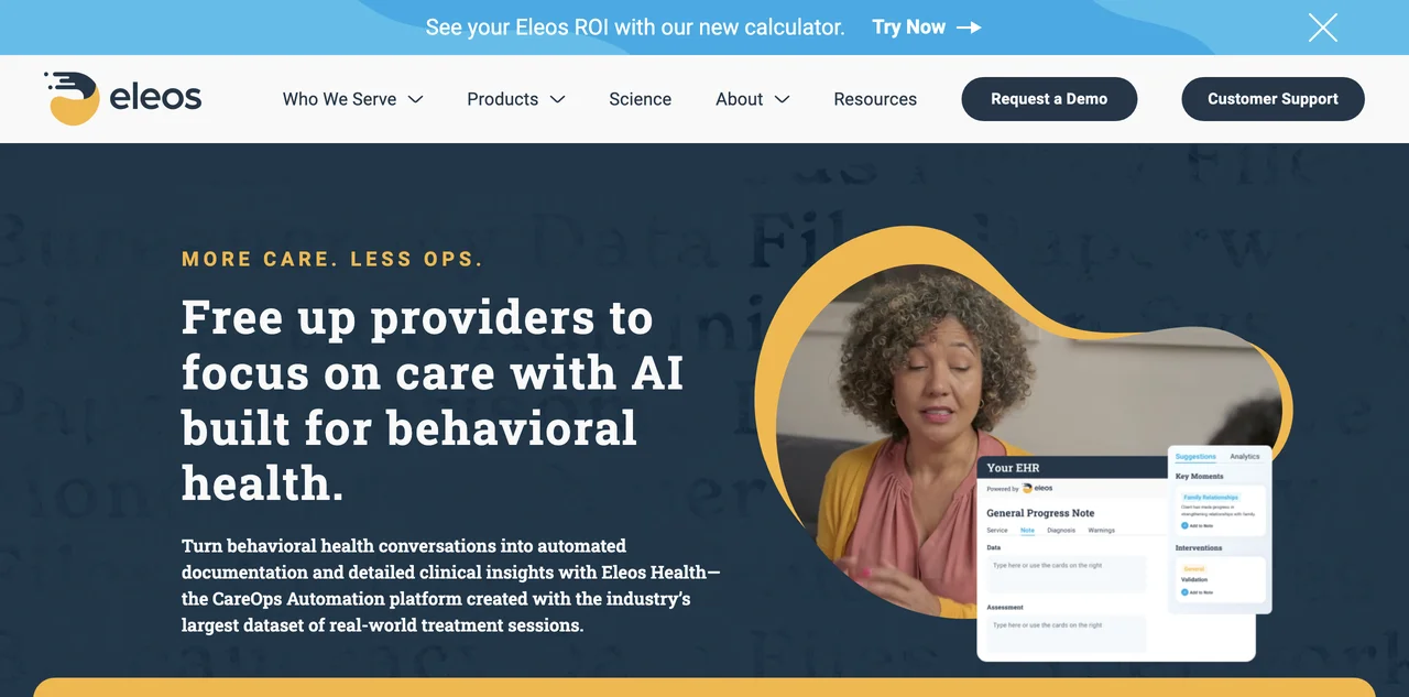 Eleos Health: AI-Driven Automation for Behavioral Health