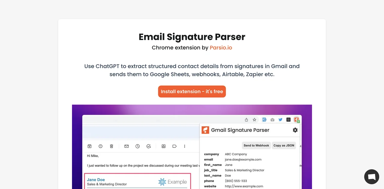 Email Signature Parser: Efficient Contact Management Tool