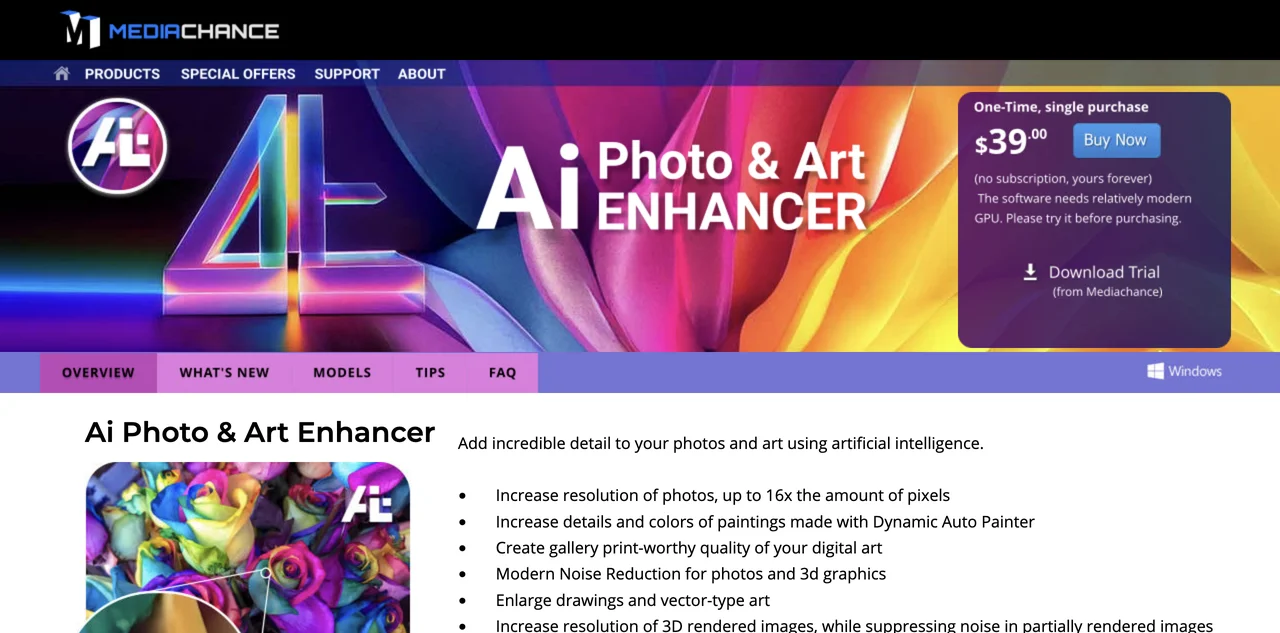 AI Photo & Art Enhancer - Tăng Độ Chi Tiết Cho Ảnh và Nghệ Thuật Số