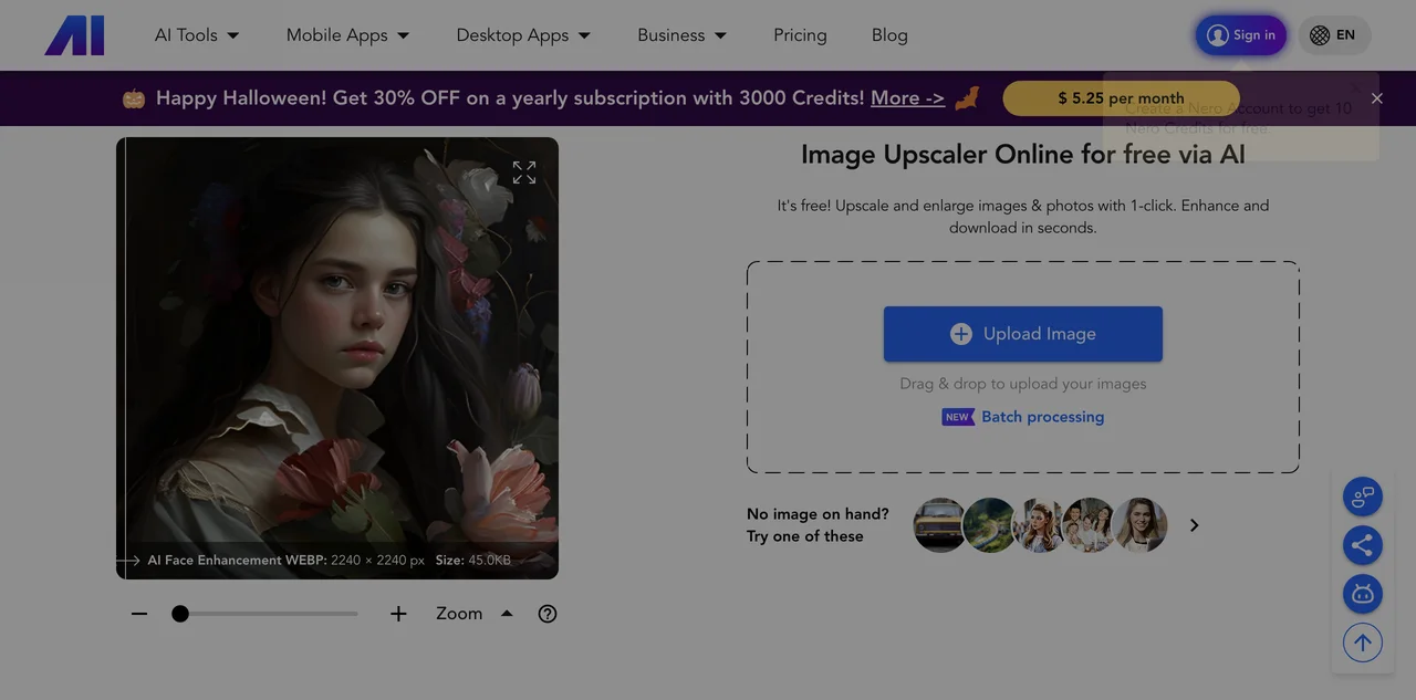 Nero AI Image Upscaler: Enhance & Enlarge Your Photos