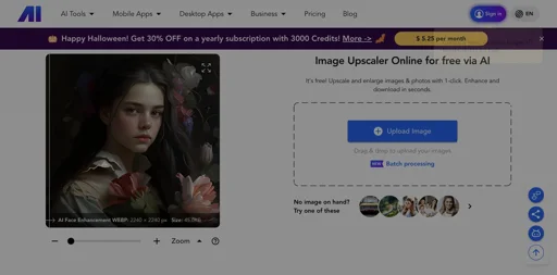 Nero AI Image Upscaler