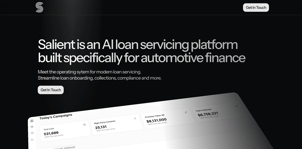 Salient: Transforming Automotive Loan Servicing with AI