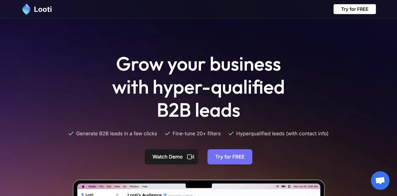 Looti: Generate Hyper-Qualified B2B Leads Effortlessly