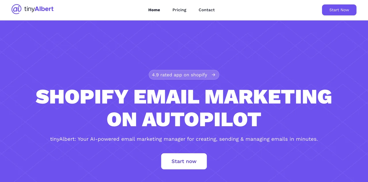 Boost Your Shopify Sales with tinyAlbert's AI Email Marketing