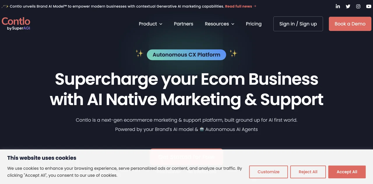 Contlo: Leading Generative AI Marketing Platform for E-commerce