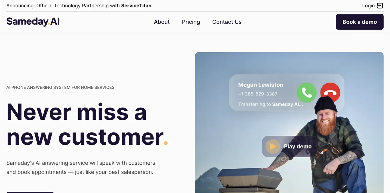 Sameday: The Ultimate AI Phone Answering Service