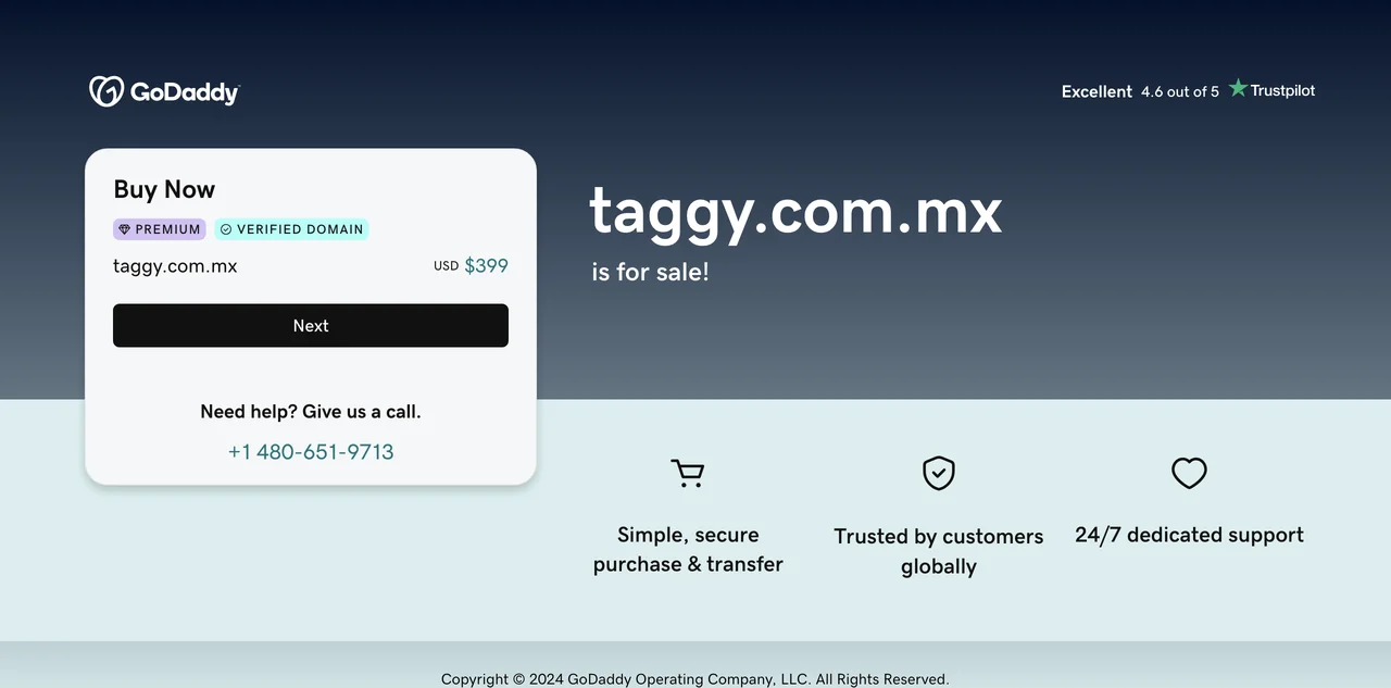 Secure Your Premium Domain at taggy.com.mx Today!