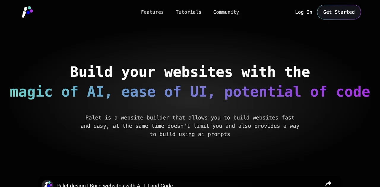 Palet: The AI-Powered Website Builder You Need