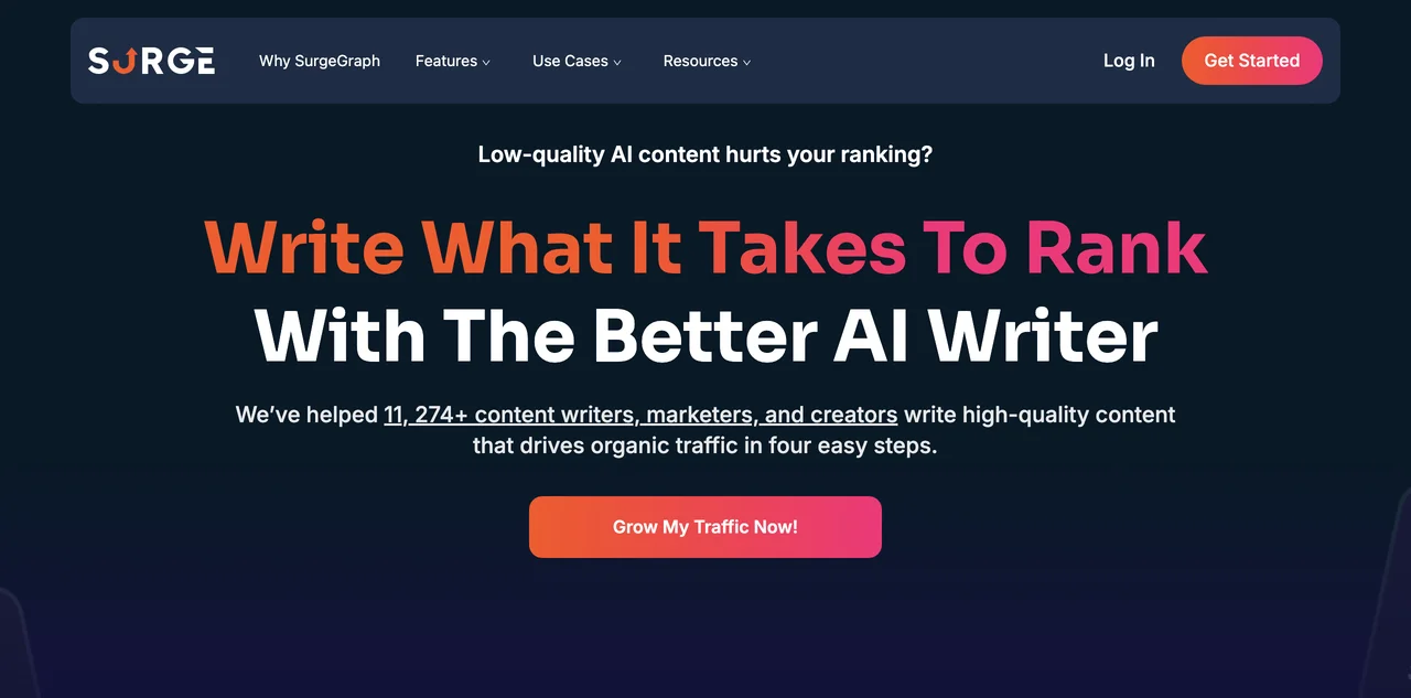 SurgeGraph: The Ultimate AI Writing Tool for SEO Success