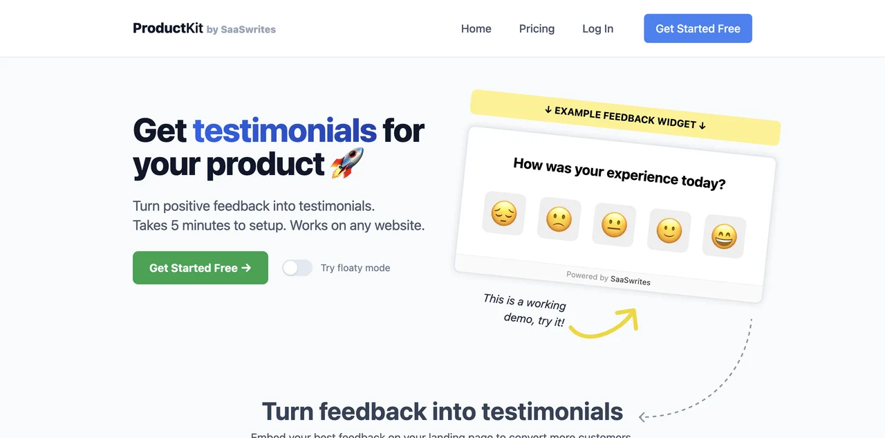 Boost Conversions with ProductKit Testimonials Tool