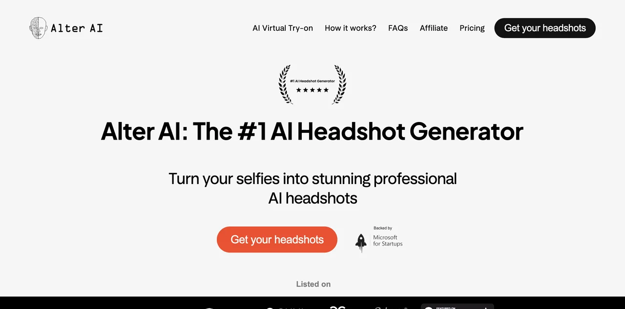 Transform Your Selfies with Alter AI: The Best AI Headshot Generator