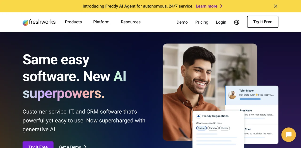 Freshworks: AI-Powered Solutions for Customer Service & Sales