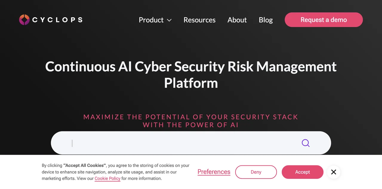 Cyclops: AI-Driven Cybersecurity Risk Management Simplified