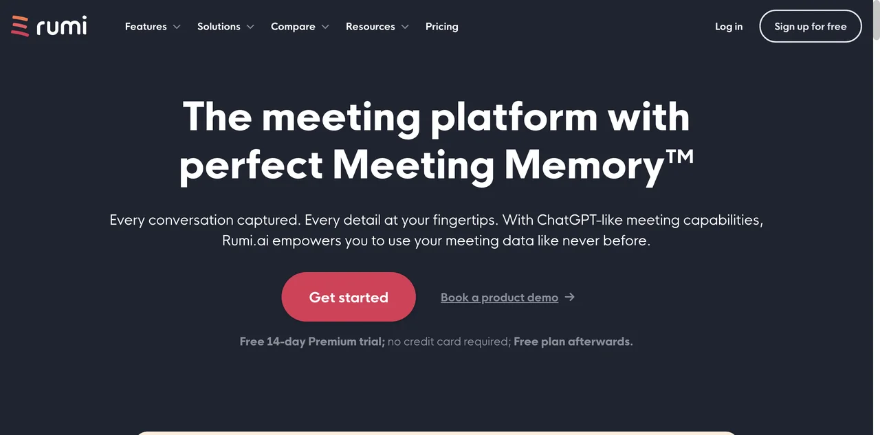 Rumi: Revolutionizing Meetings with AI-Powered Meeting Memory™