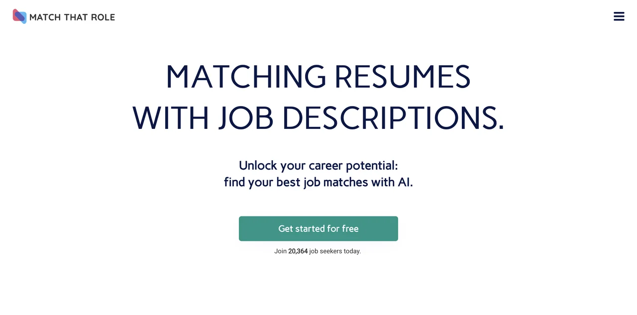 Find Your Perfect Job Match with MatchThatRoleAI