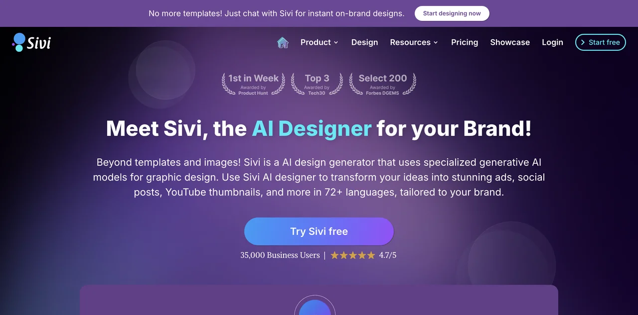 Sivi: Your Multilingual AI Designer for Stunning Visuals