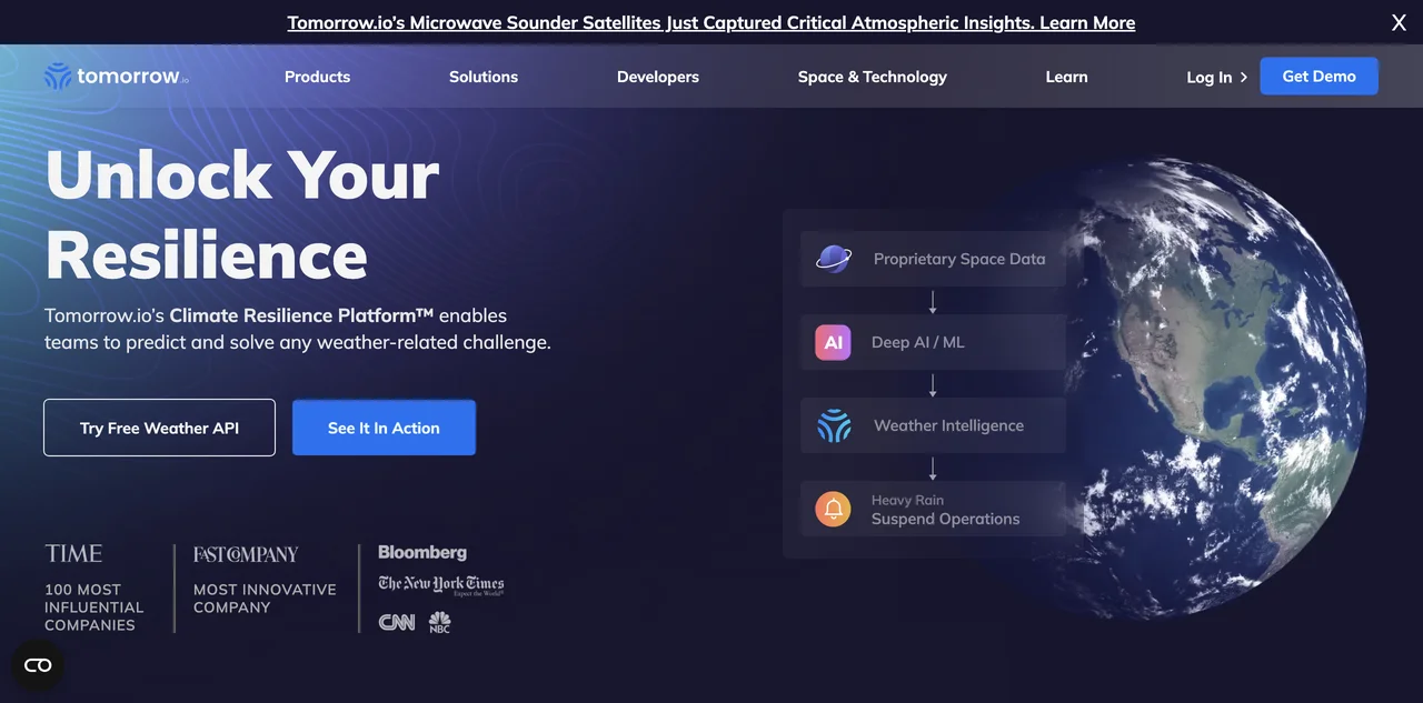 Unlock Resilience with Tomorrow.io's Weather Intelligence Platform