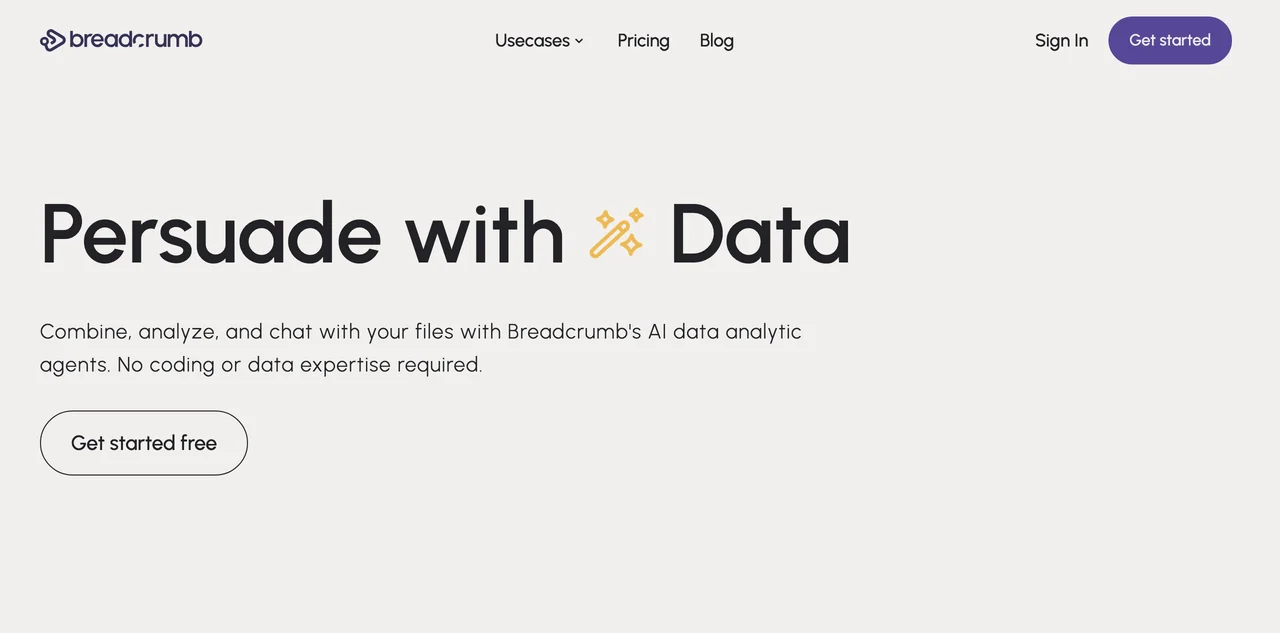 Discover Breadcrumb: The Ultimate AI Data Analytics Tool