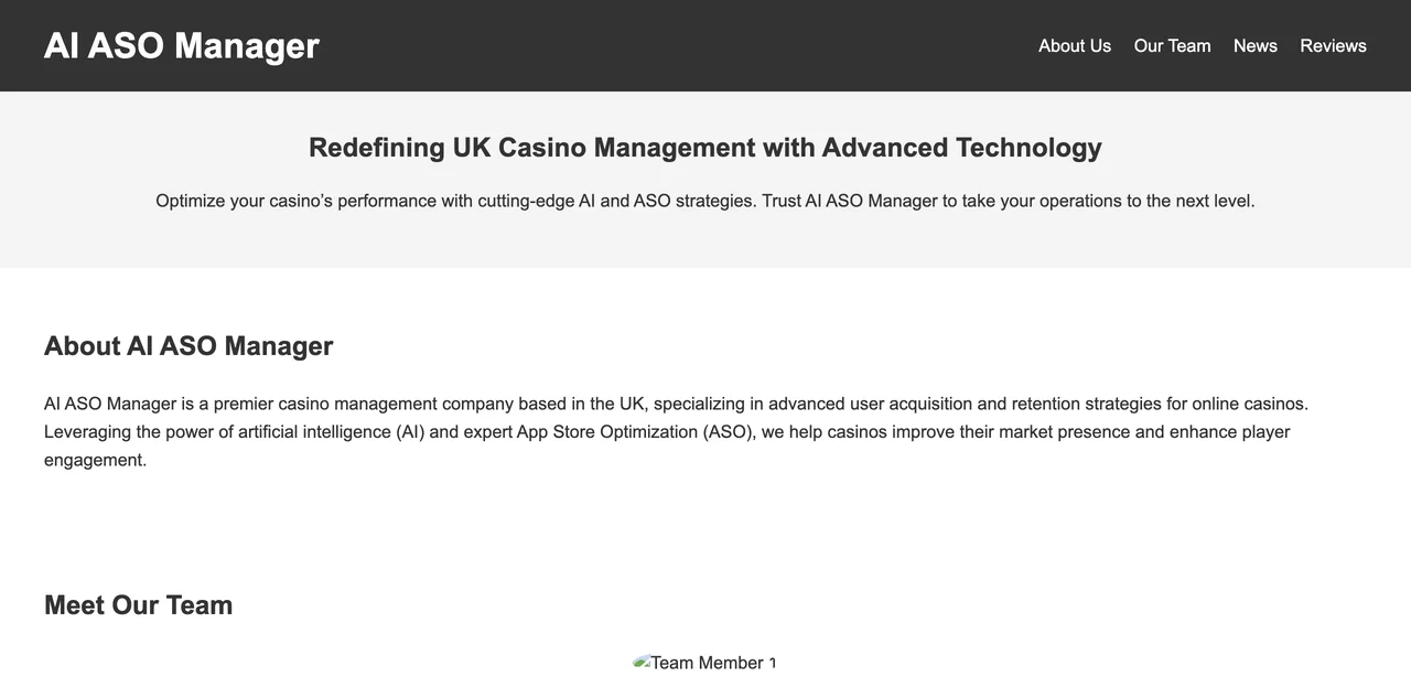 AI ASO Manager: Transforming UK Casino Management