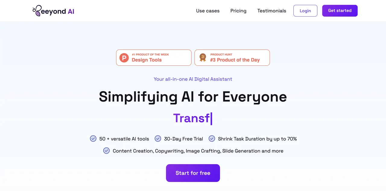 Beeyond AI: Your All-in-One AI Digital Assistant